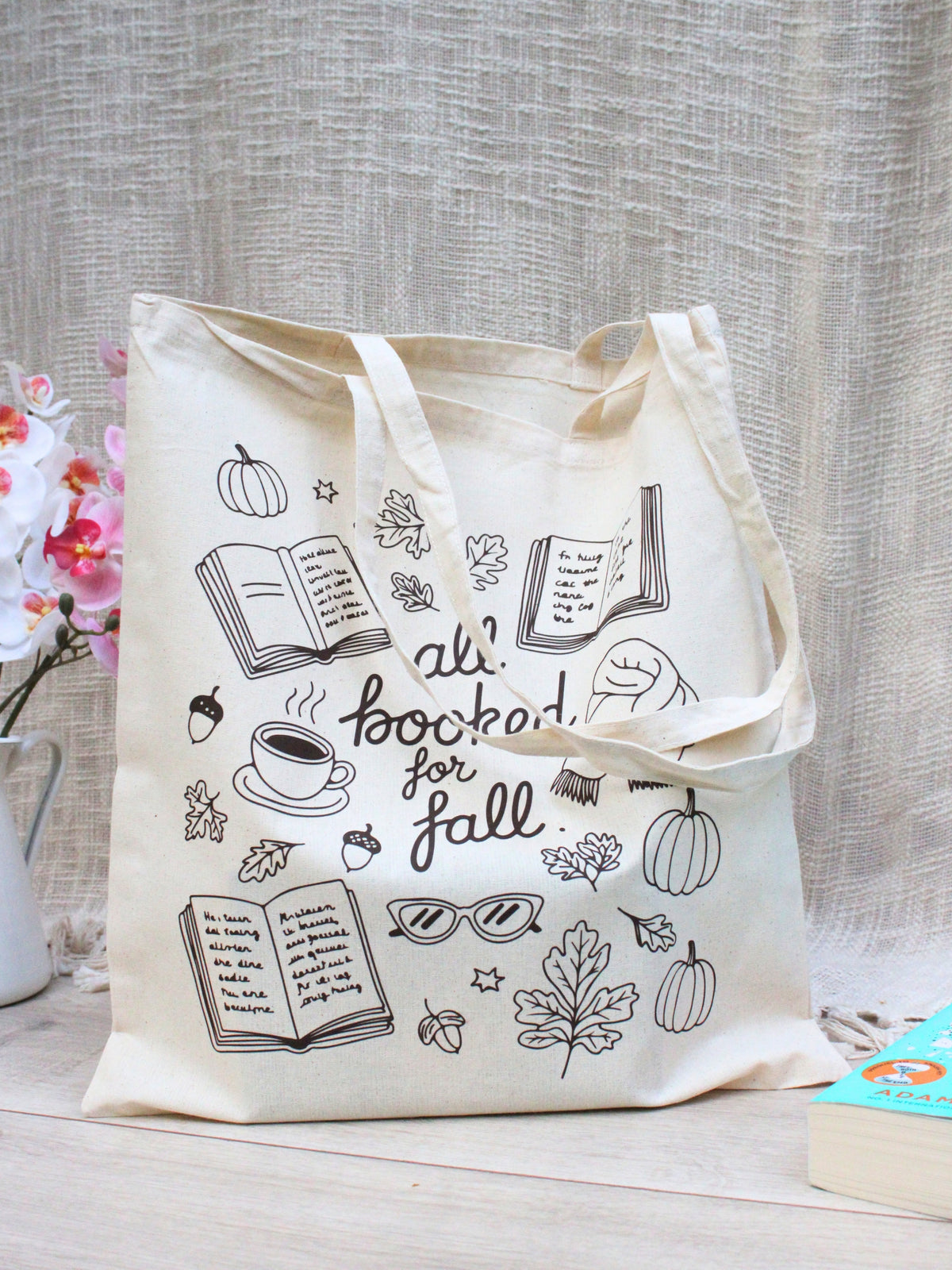 “All Booked For Fall” Tote Bag