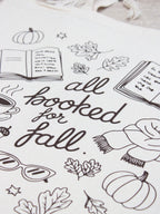 “All Booked For Fall” Tote Bag