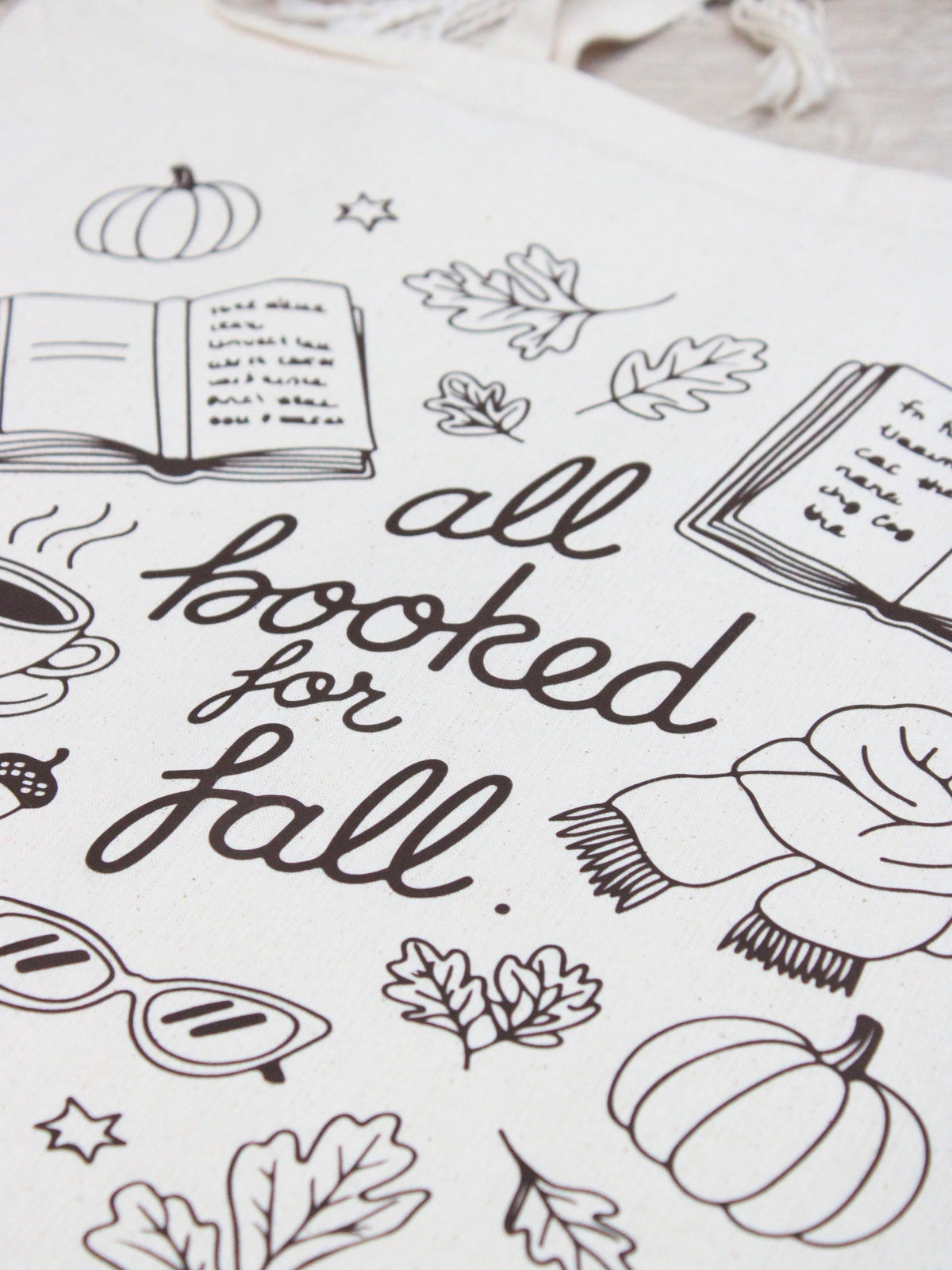“All Booked For Fall” Tote Bag
