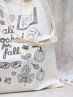 “All Booked For Fall” Tote Bag