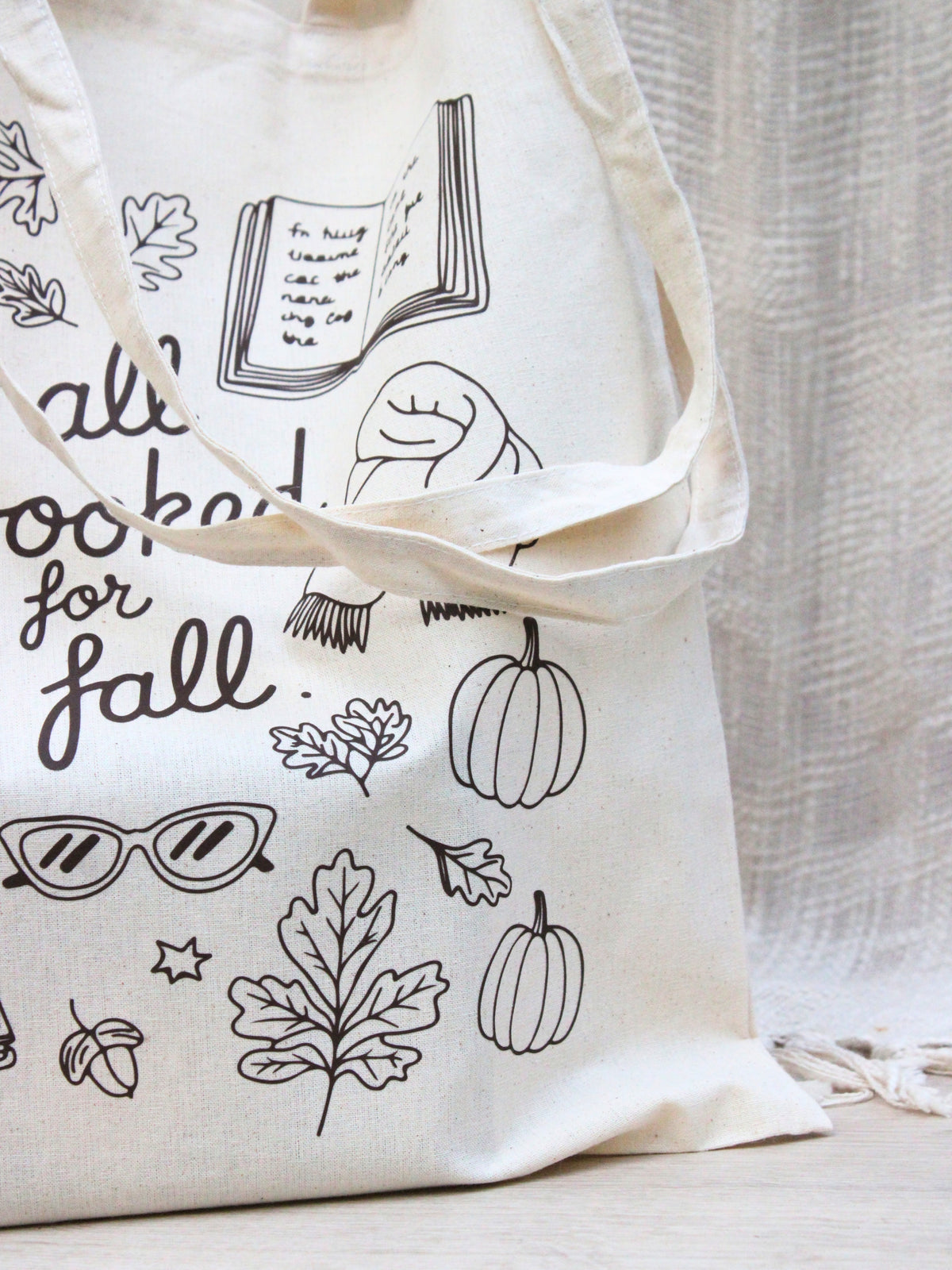 “All Booked For Fall” Tote Bag