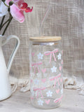 “Pretty Little Bows” Glass Cup