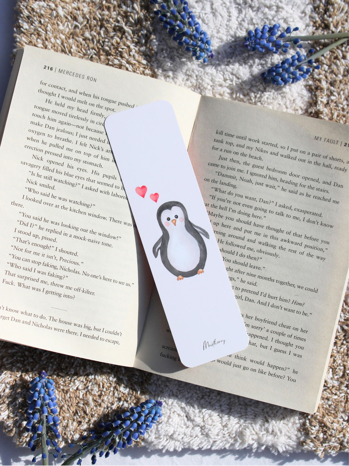 Bookmark "Penguin Kisses"