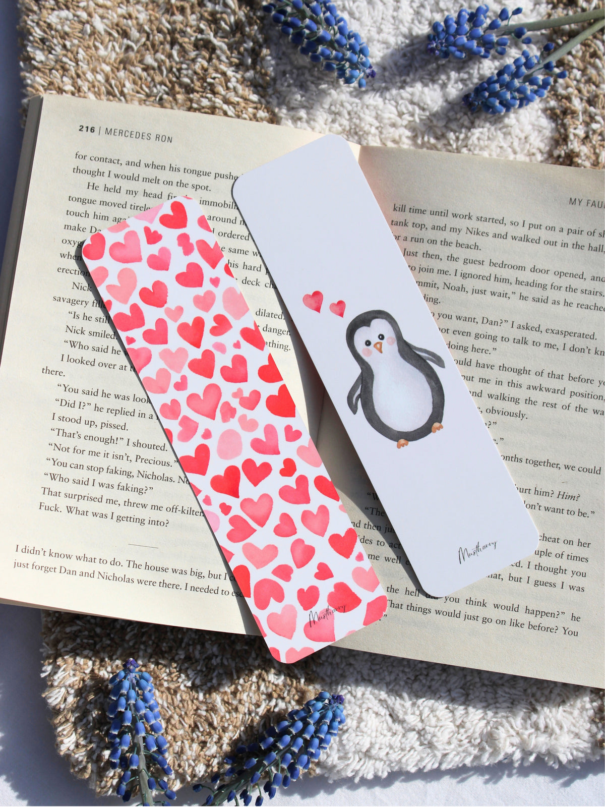 Bookmark "Penguin Kisses"