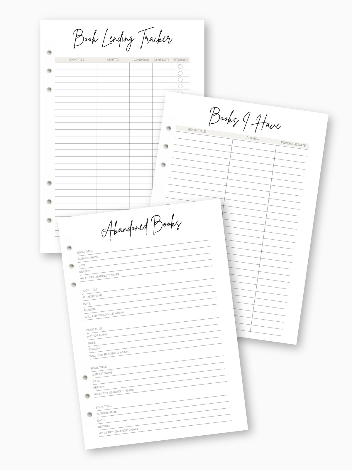 "Library Tracker" Pack